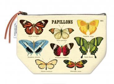 Schmetterlinge - Cavallini Vintage Mäppchen, Kosmetiktasche