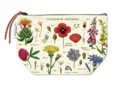 Wildblumen - Cavallini Vintage Mäppchen, Kosmetiktasche