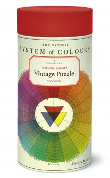 "Color Wheel - Farbkreis" Cavallini Vintage Puzzle , 1000 Teile