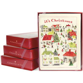 10 Weihnachtskarten mit Umschlägen  "it 's Christmas" von Cavallini