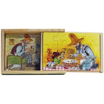 Kistenpuzzle: Findus 4 x 12 Teile von HJELM