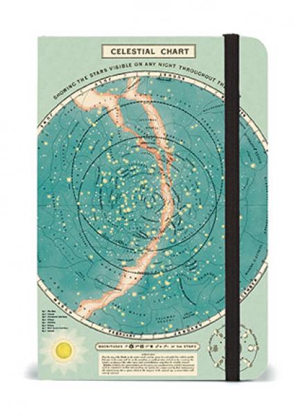 Notizbuch small, Notebook "Sternenkarte", von Cavallini
