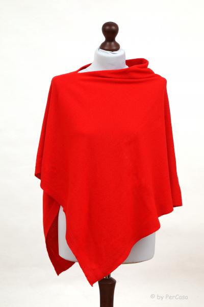 Poncho in rot